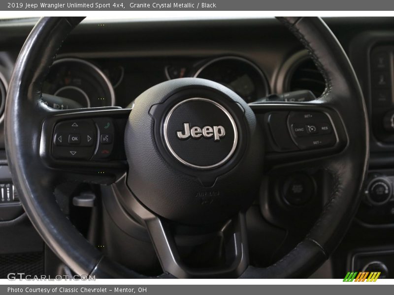 Granite Crystal Metallic / Black 2019 Jeep Wrangler Unlimited Sport 4x4