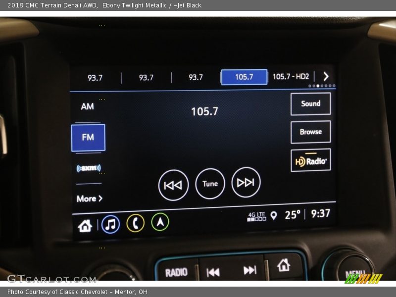 Ebony Twilight Metallic / ­Jet Black 2018 GMC Terrain Denali AWD