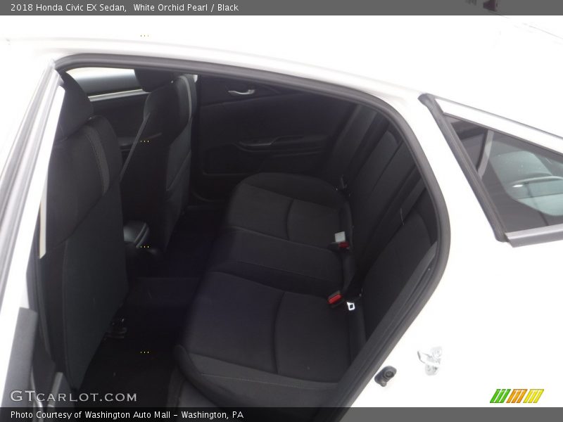 White Orchid Pearl / Black 2018 Honda Civic EX Sedan