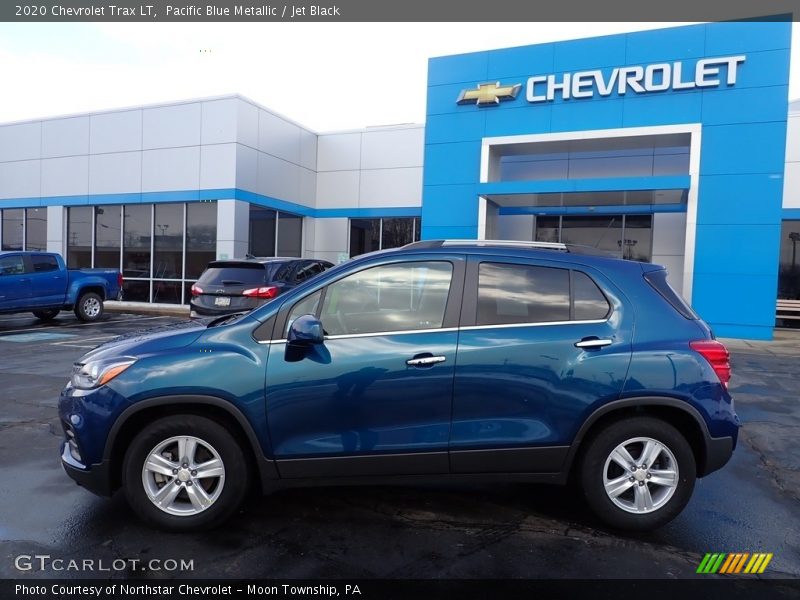 Pacific Blue Metallic / Jet Black 2020 Chevrolet Trax LT