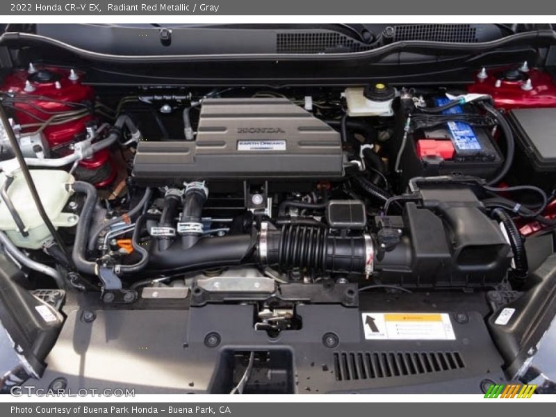 Radiant Red Metallic / Gray 2022 Honda CR-V EX