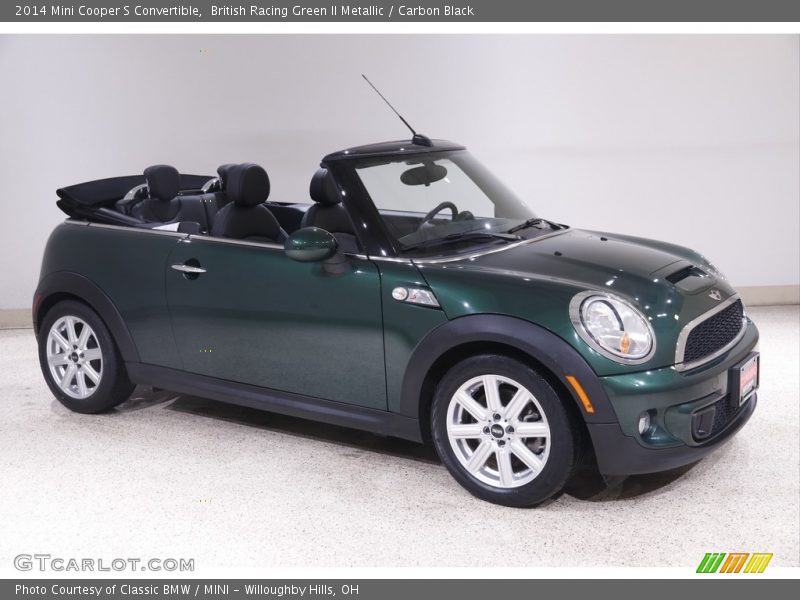 British Racing Green II Metallic / Carbon Black 2014 Mini Cooper S Convertible