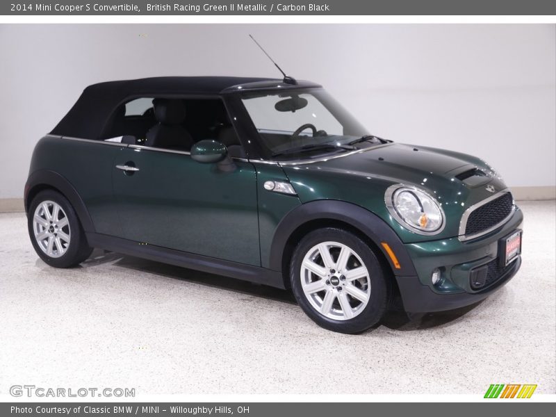 British Racing Green II Metallic / Carbon Black 2014 Mini Cooper S Convertible