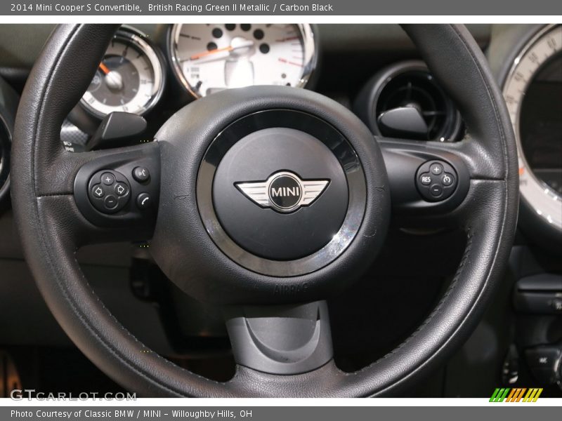 British Racing Green II Metallic / Carbon Black 2014 Mini Cooper S Convertible