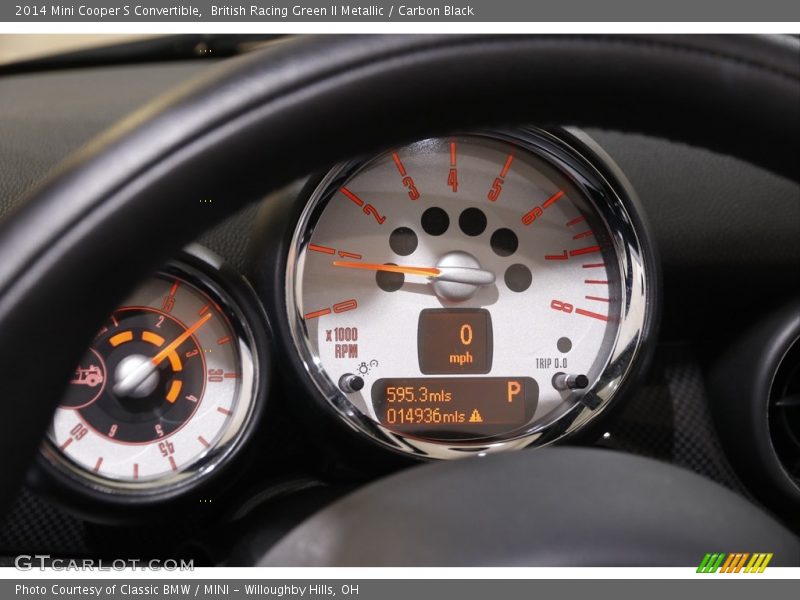 British Racing Green II Metallic / Carbon Black 2014 Mini Cooper S Convertible