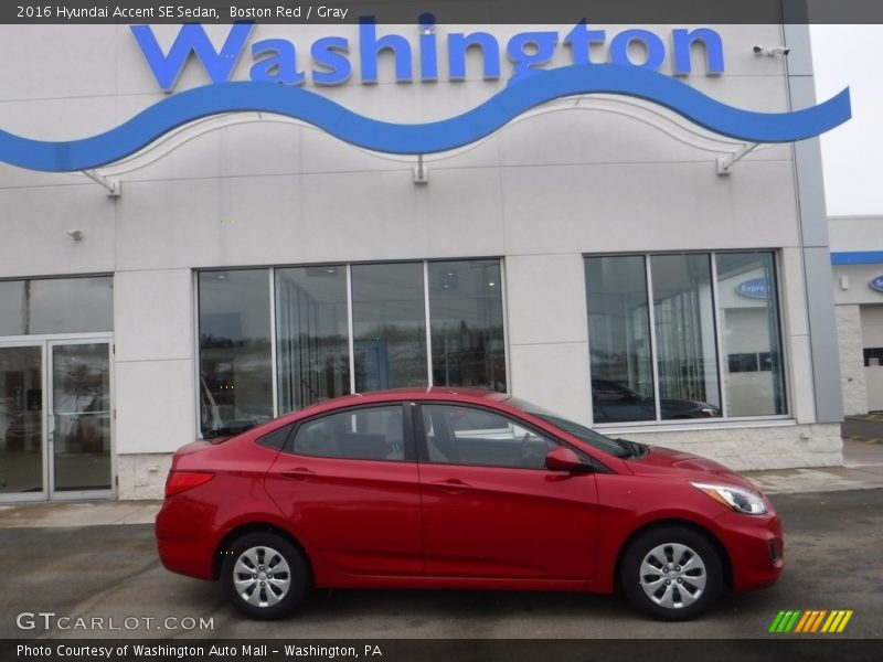 Boston Red / Gray 2016 Hyundai Accent SE Sedan