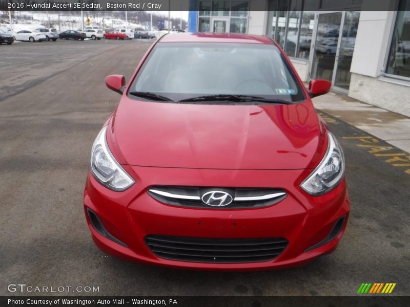 Boston Red / Gray 2016 Hyundai Accent SE Sedan