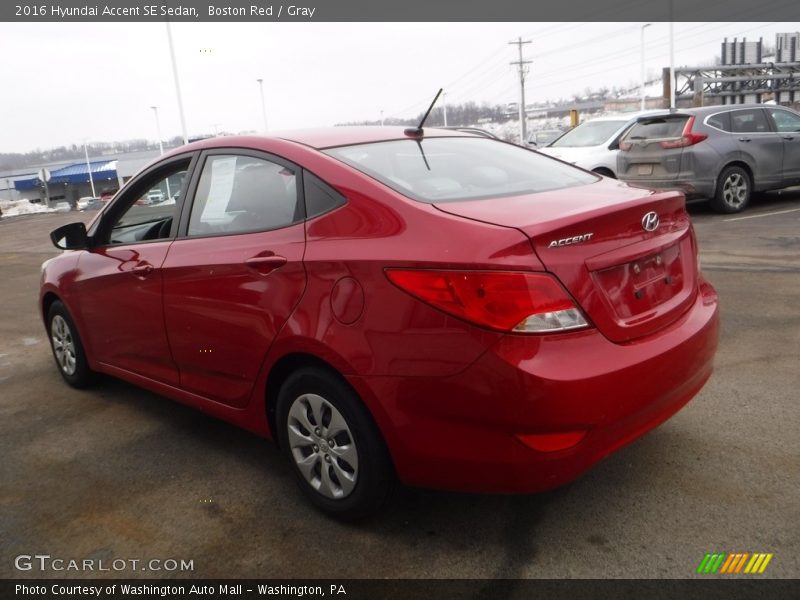 Boston Red / Gray 2016 Hyundai Accent SE Sedan