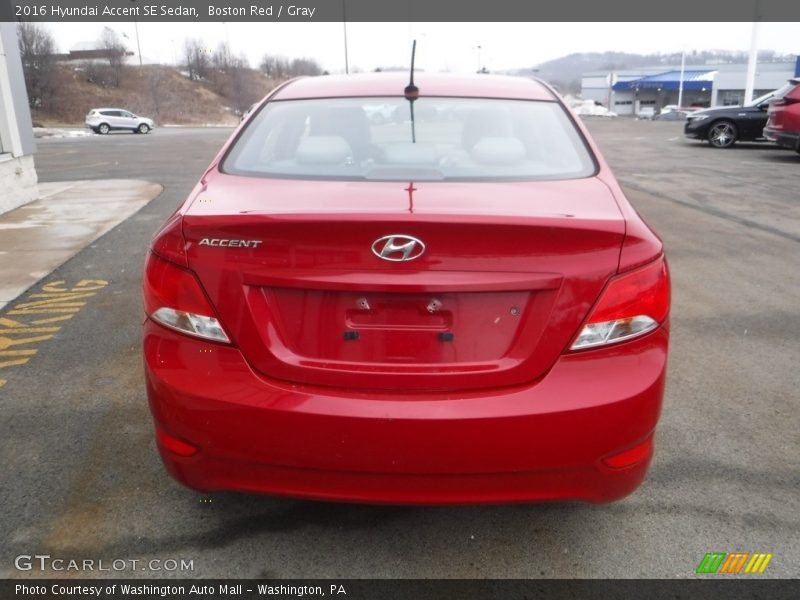 Boston Red / Gray 2016 Hyundai Accent SE Sedan