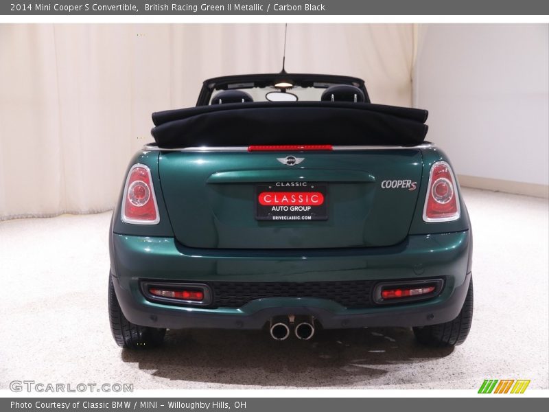 British Racing Green II Metallic / Carbon Black 2014 Mini Cooper S Convertible