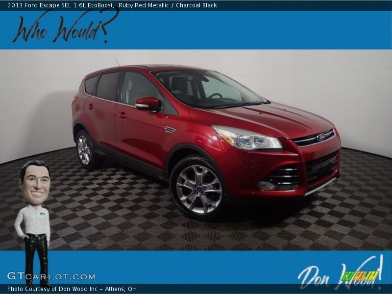 Ruby Red Metallic / Charcoal Black 2013 Ford Escape SEL 1.6L EcoBoost