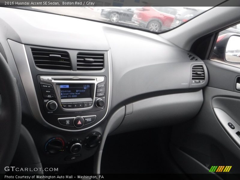 Boston Red / Gray 2016 Hyundai Accent SE Sedan