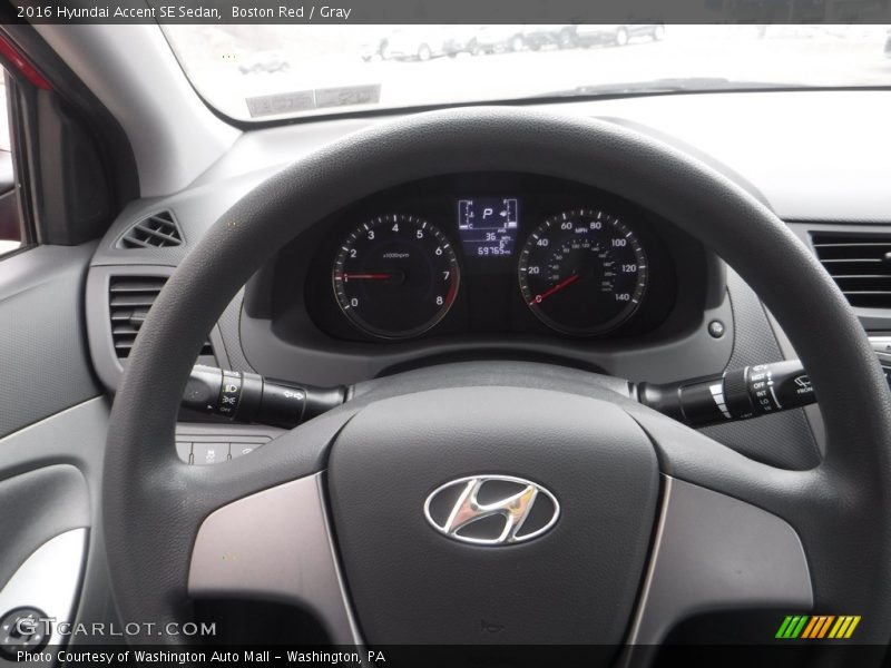 Boston Red / Gray 2016 Hyundai Accent SE Sedan