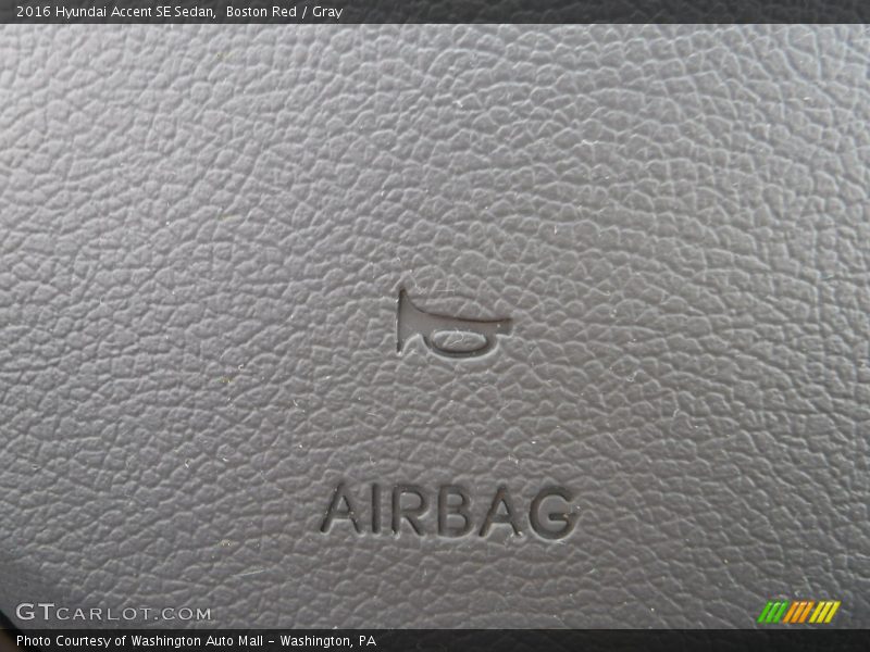 Boston Red / Gray 2016 Hyundai Accent SE Sedan