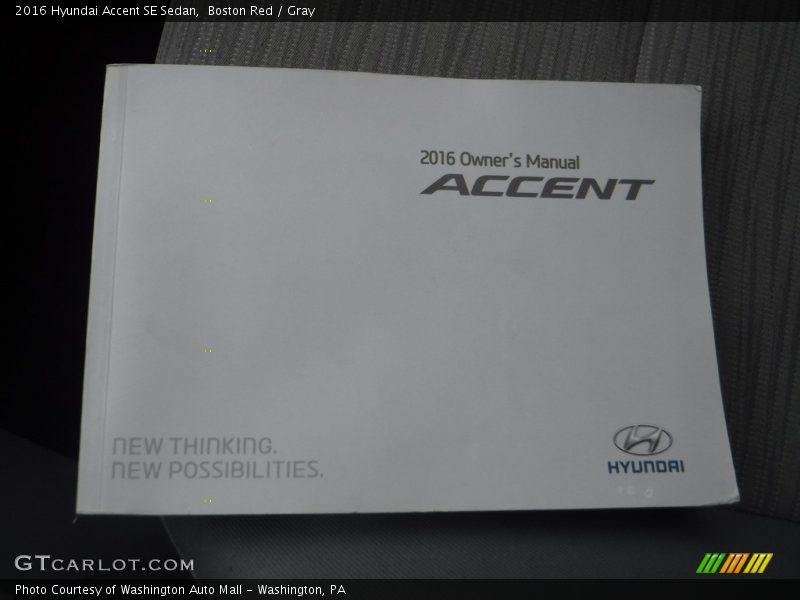 Boston Red / Gray 2016 Hyundai Accent SE Sedan