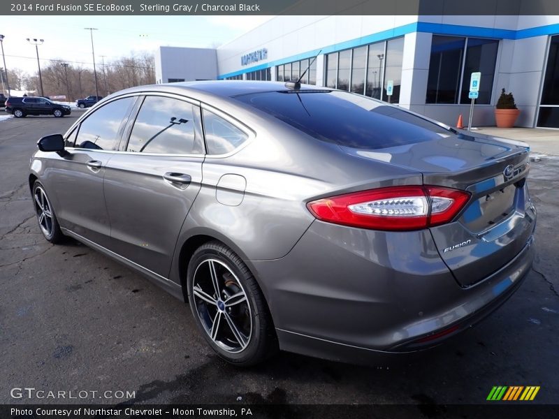 Sterling Gray / Charcoal Black 2014 Ford Fusion SE EcoBoost