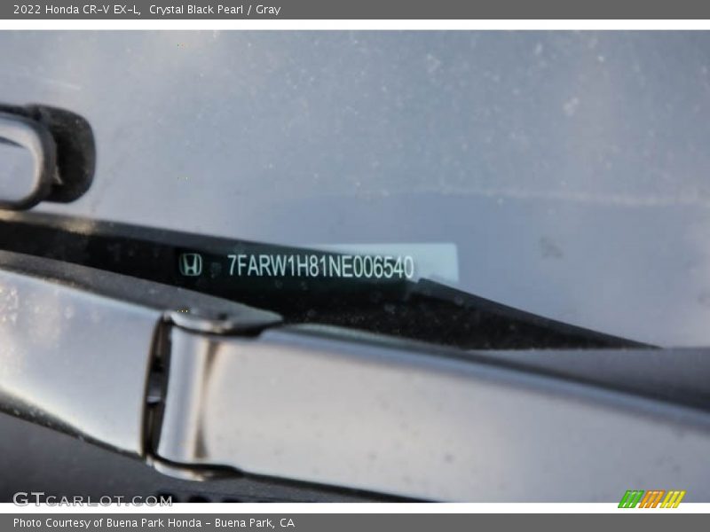 Crystal Black Pearl / Gray 2022 Honda CR-V EX-L