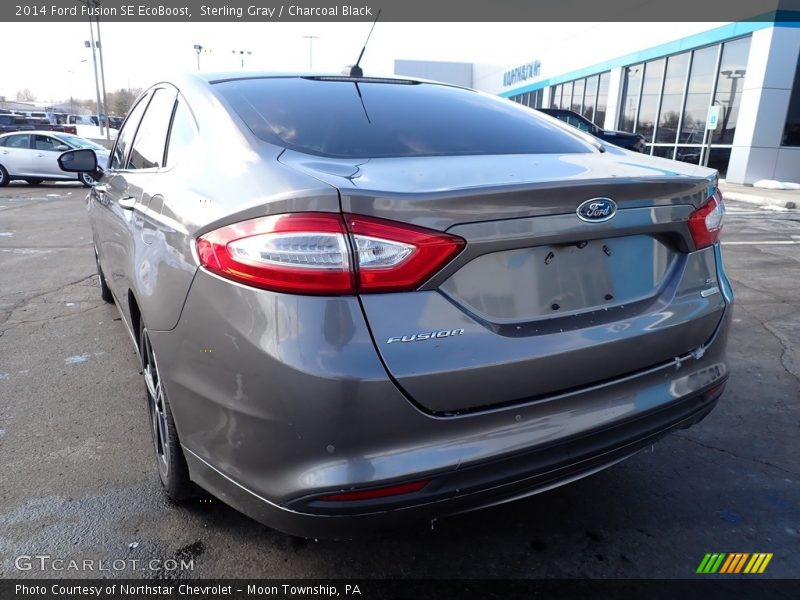 Sterling Gray / Charcoal Black 2014 Ford Fusion SE EcoBoost