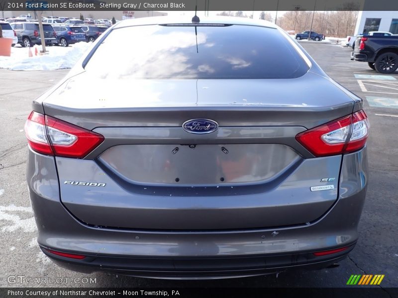 Sterling Gray / Charcoal Black 2014 Ford Fusion SE EcoBoost