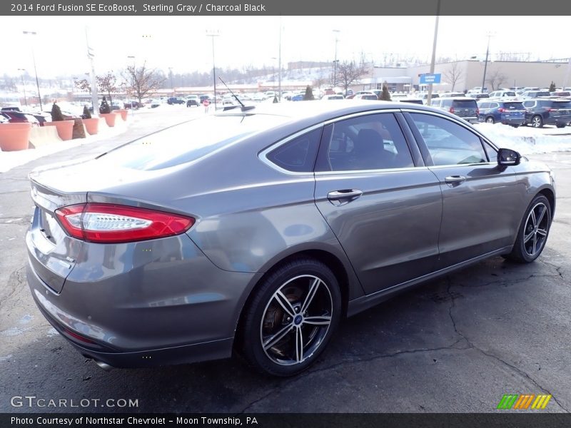 Sterling Gray / Charcoal Black 2014 Ford Fusion SE EcoBoost