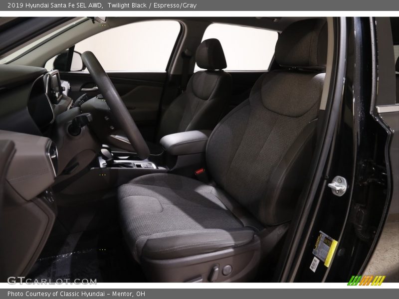 Twilight Black / Espresso/Gray 2019 Hyundai Santa Fe SEL AWD
