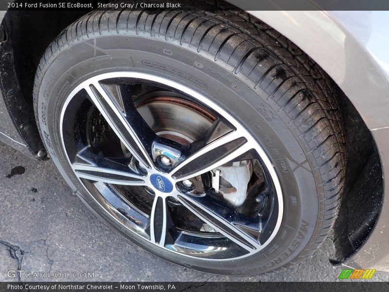 Sterling Gray / Charcoal Black 2014 Ford Fusion SE EcoBoost