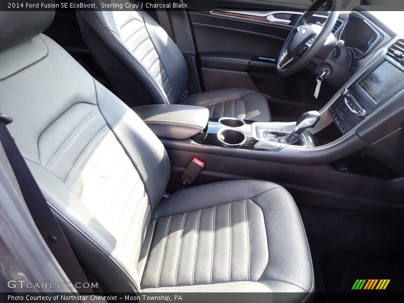 Sterling Gray / Charcoal Black 2014 Ford Fusion SE EcoBoost