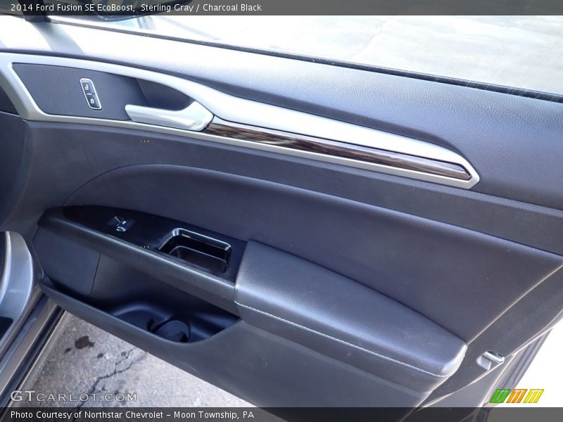 Sterling Gray / Charcoal Black 2014 Ford Fusion SE EcoBoost