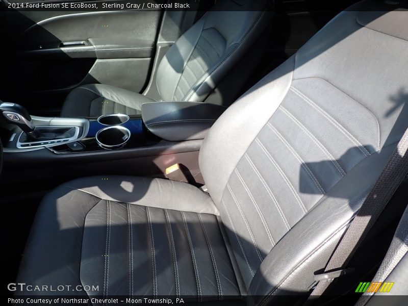 Sterling Gray / Charcoal Black 2014 Ford Fusion SE EcoBoost