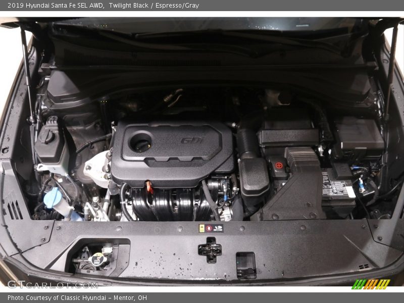 Twilight Black / Espresso/Gray 2019 Hyundai Santa Fe SEL AWD