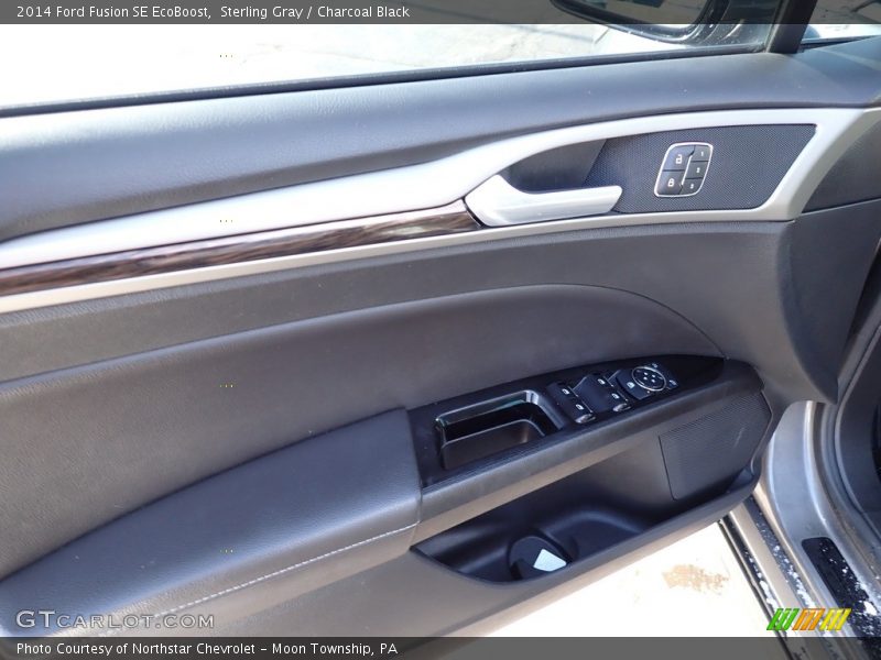 Sterling Gray / Charcoal Black 2014 Ford Fusion SE EcoBoost