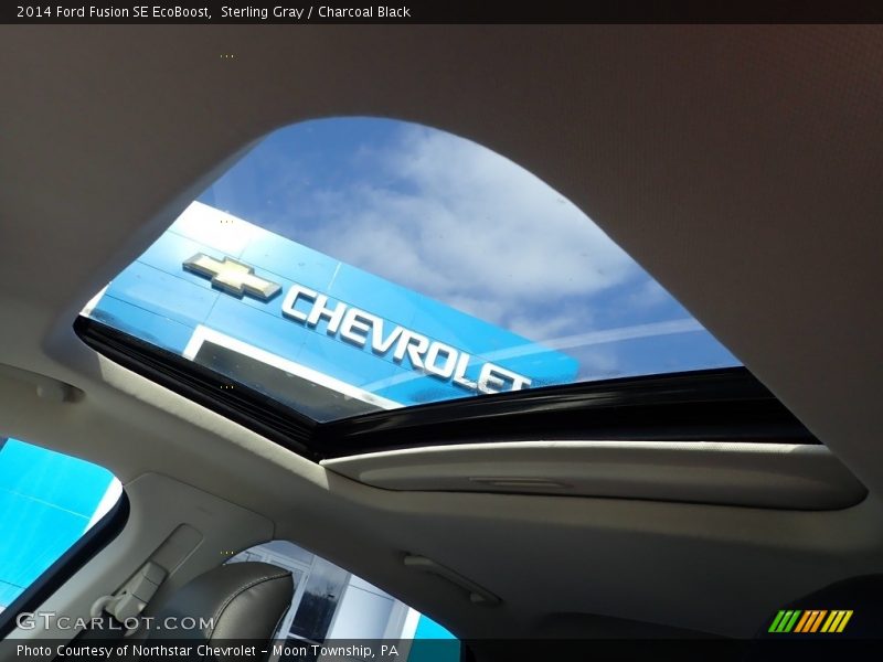 Sterling Gray / Charcoal Black 2014 Ford Fusion SE EcoBoost