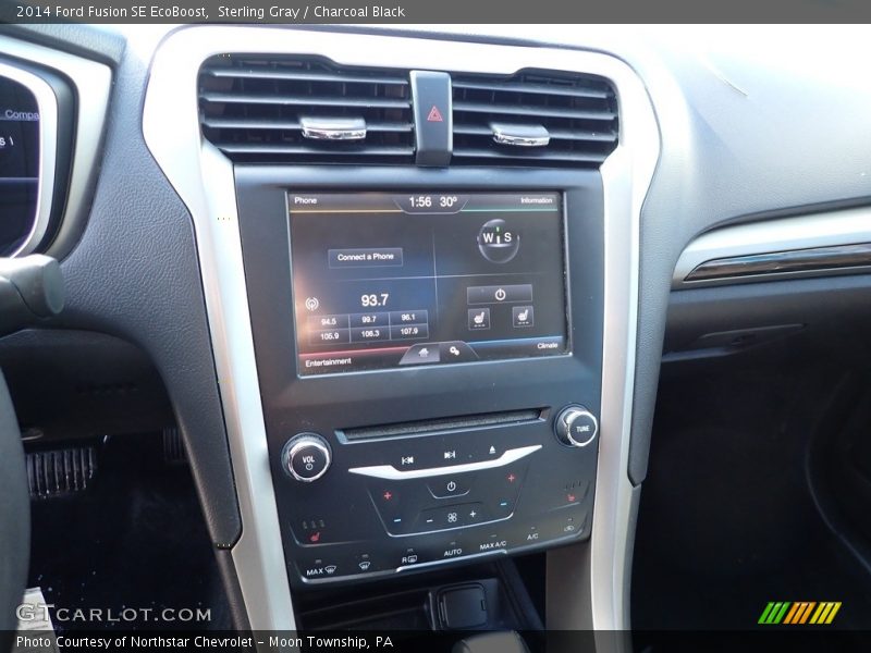 Sterling Gray / Charcoal Black 2014 Ford Fusion SE EcoBoost