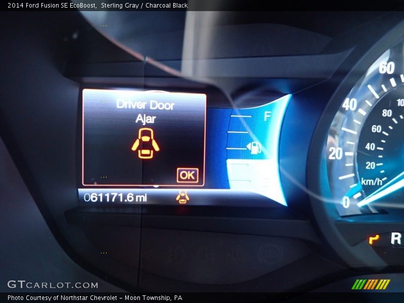 Sterling Gray / Charcoal Black 2014 Ford Fusion SE EcoBoost