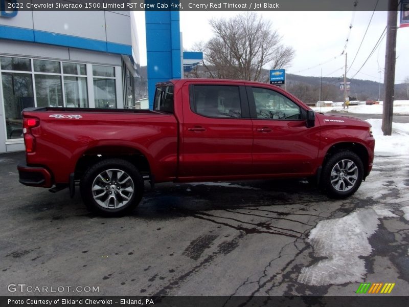 Cherry Red Tintcoat / Jet Black 2022 Chevrolet Silverado 1500 Limited RST Crew Cab 4x4