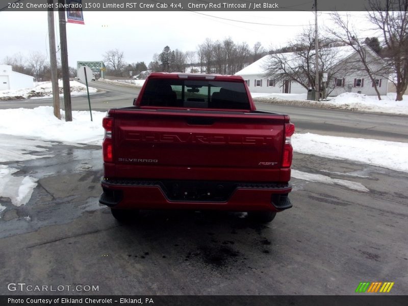 Cherry Red Tintcoat / Jet Black 2022 Chevrolet Silverado 1500 Limited RST Crew Cab 4x4