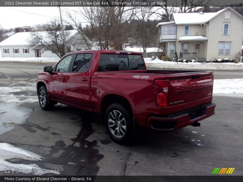 Cherry Red Tintcoat / Jet Black 2022 Chevrolet Silverado 1500 Limited RST Crew Cab 4x4