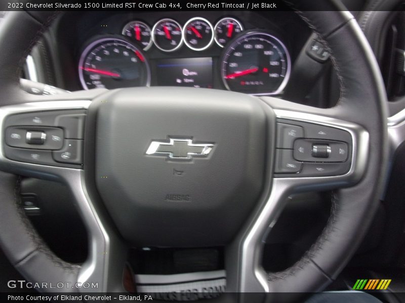 Cherry Red Tintcoat / Jet Black 2022 Chevrolet Silverado 1500 Limited RST Crew Cab 4x4