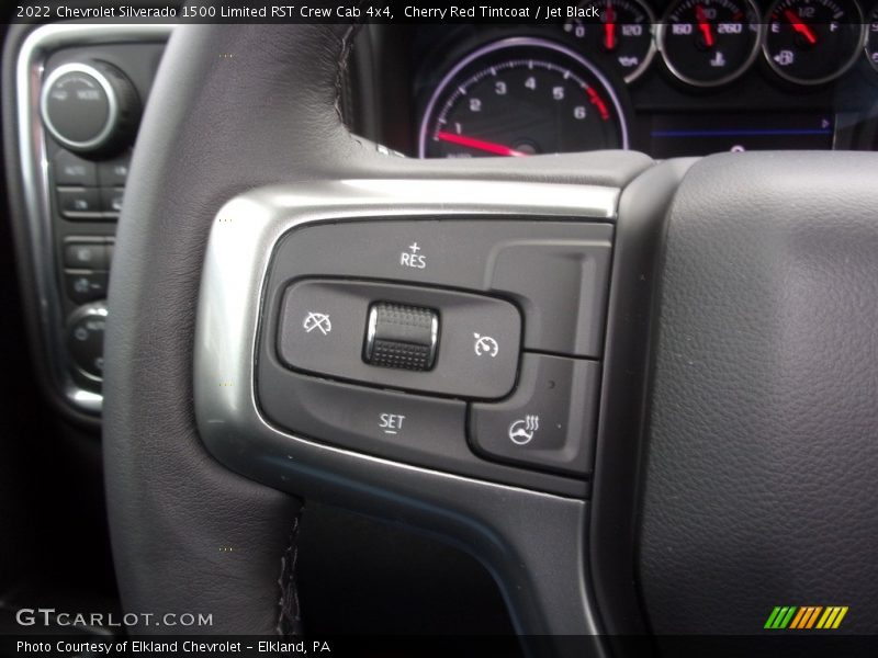 Cherry Red Tintcoat / Jet Black 2022 Chevrolet Silverado 1500 Limited RST Crew Cab 4x4
