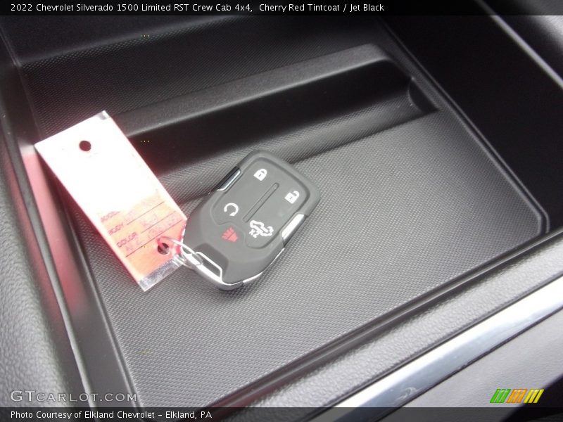 Cherry Red Tintcoat / Jet Black 2022 Chevrolet Silverado 1500 Limited RST Crew Cab 4x4