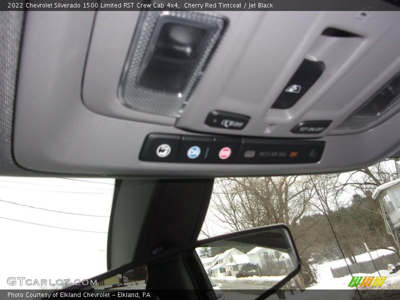 Cherry Red Tintcoat / Jet Black 2022 Chevrolet Silverado 1500 Limited RST Crew Cab 4x4