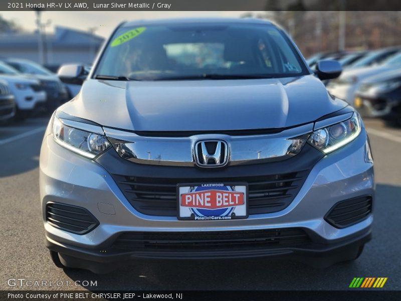 Lunar Silver Metallic / Gray 2021 Honda HR-V LX AWD