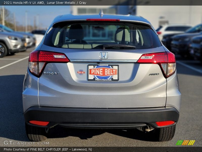 Lunar Silver Metallic / Gray 2021 Honda HR-V LX AWD