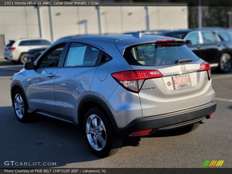 Lunar Silver Metallic / Gray 2021 Honda HR-V LX AWD