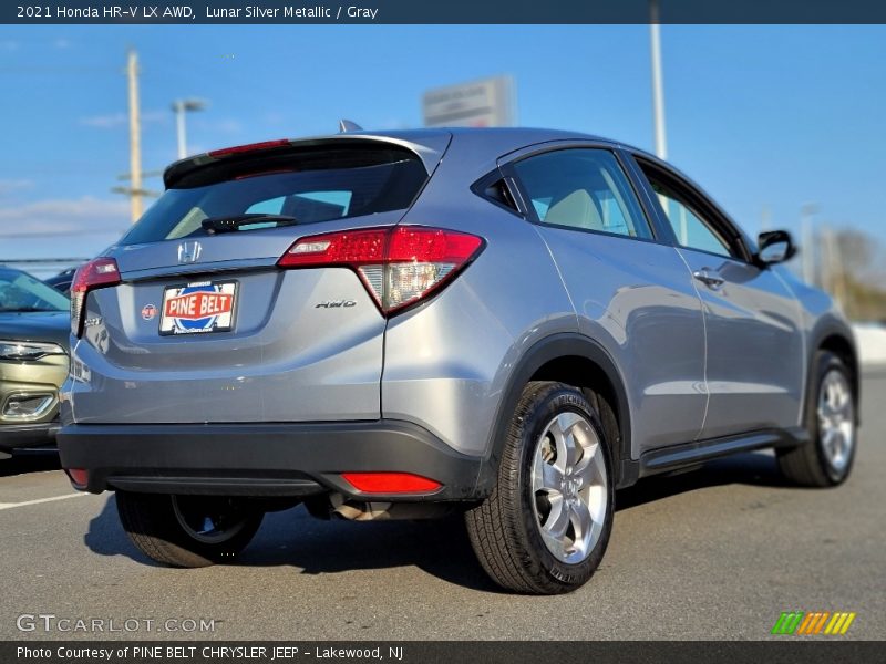Lunar Silver Metallic / Gray 2021 Honda HR-V LX AWD