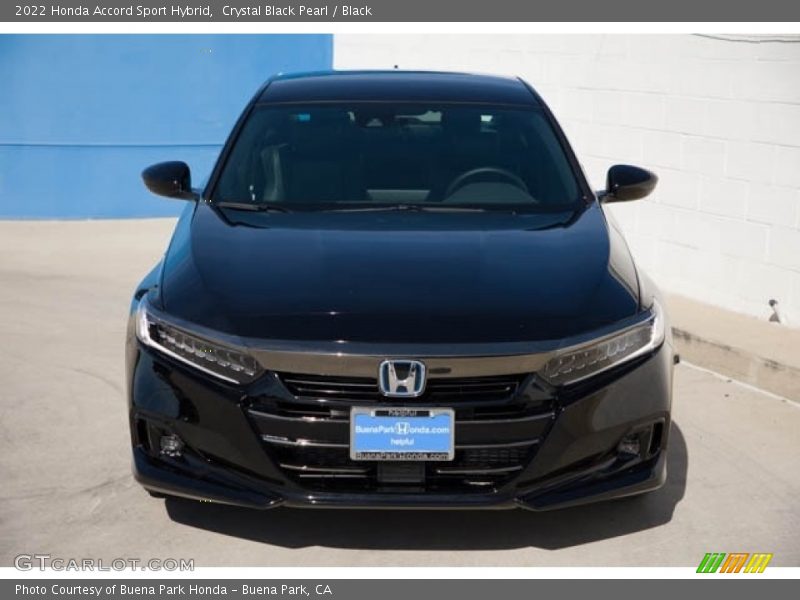 Crystal Black Pearl / Black 2022 Honda Accord Sport Hybrid