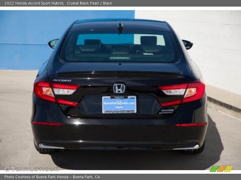Crystal Black Pearl / Black 2022 Honda Accord Sport Hybrid