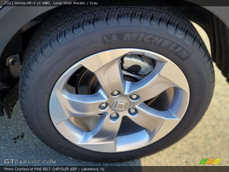 Lunar Silver Metallic / Gray 2021 Honda HR-V LX AWD