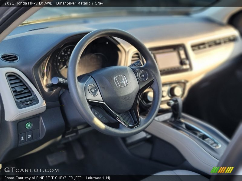 Lunar Silver Metallic / Gray 2021 Honda HR-V LX AWD