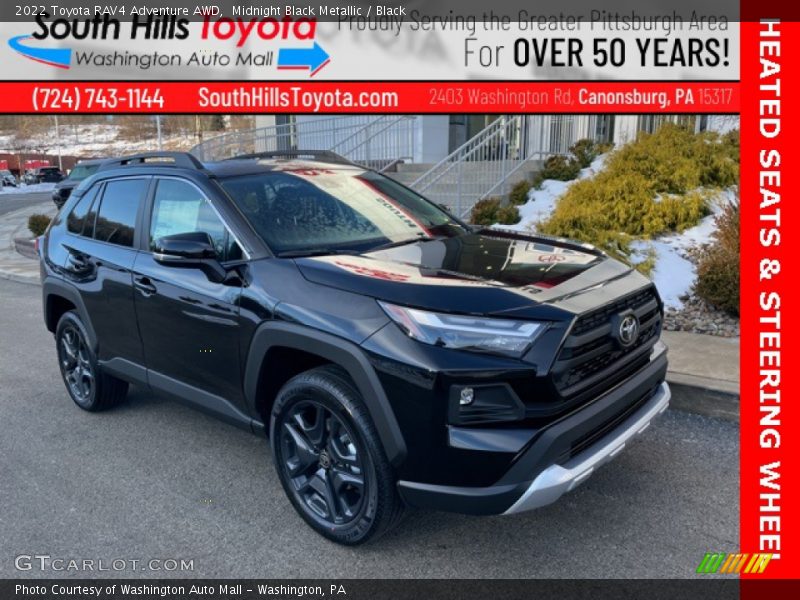 Midnight Black Metallic / Black 2022 Toyota RAV4 Adventure AWD